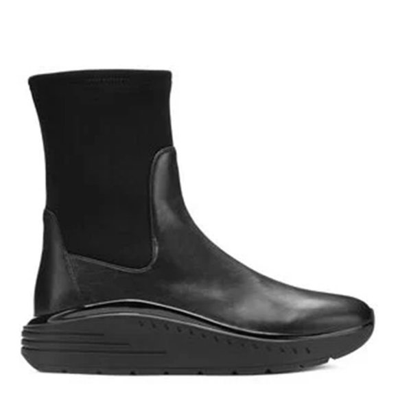 STUART WEITZMAN EVONNA BOOT PLATFORM SOCKLEATHER STRETCH BLACK6.5 (P19)